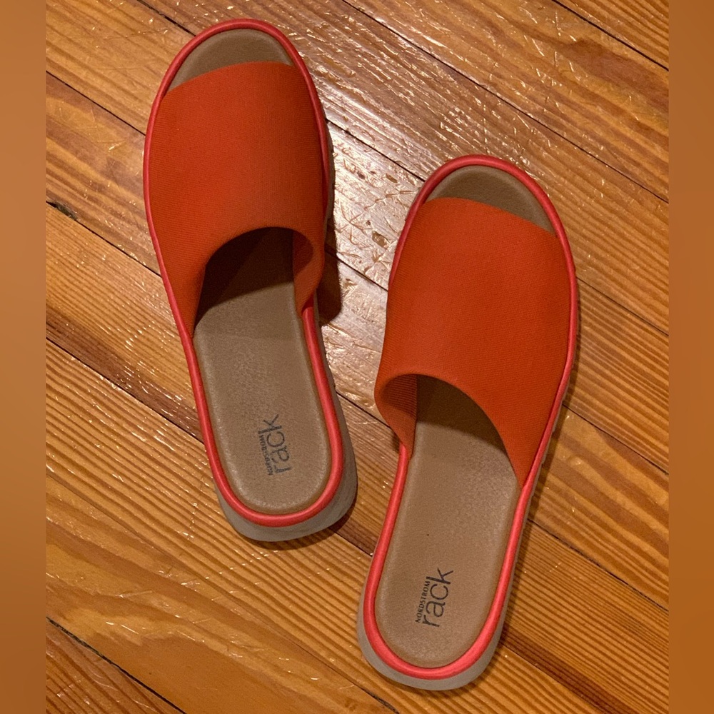 Women's Vibrant Orange Mules by Nordstrom Rack Shoes.